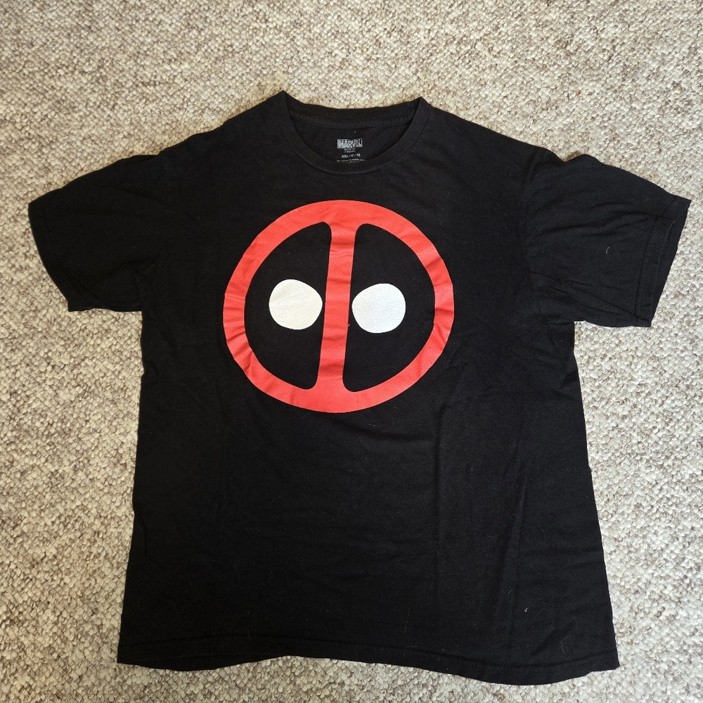 Dead Pool Marvel Black Short Sleeve T Shirt Size Medium Adult